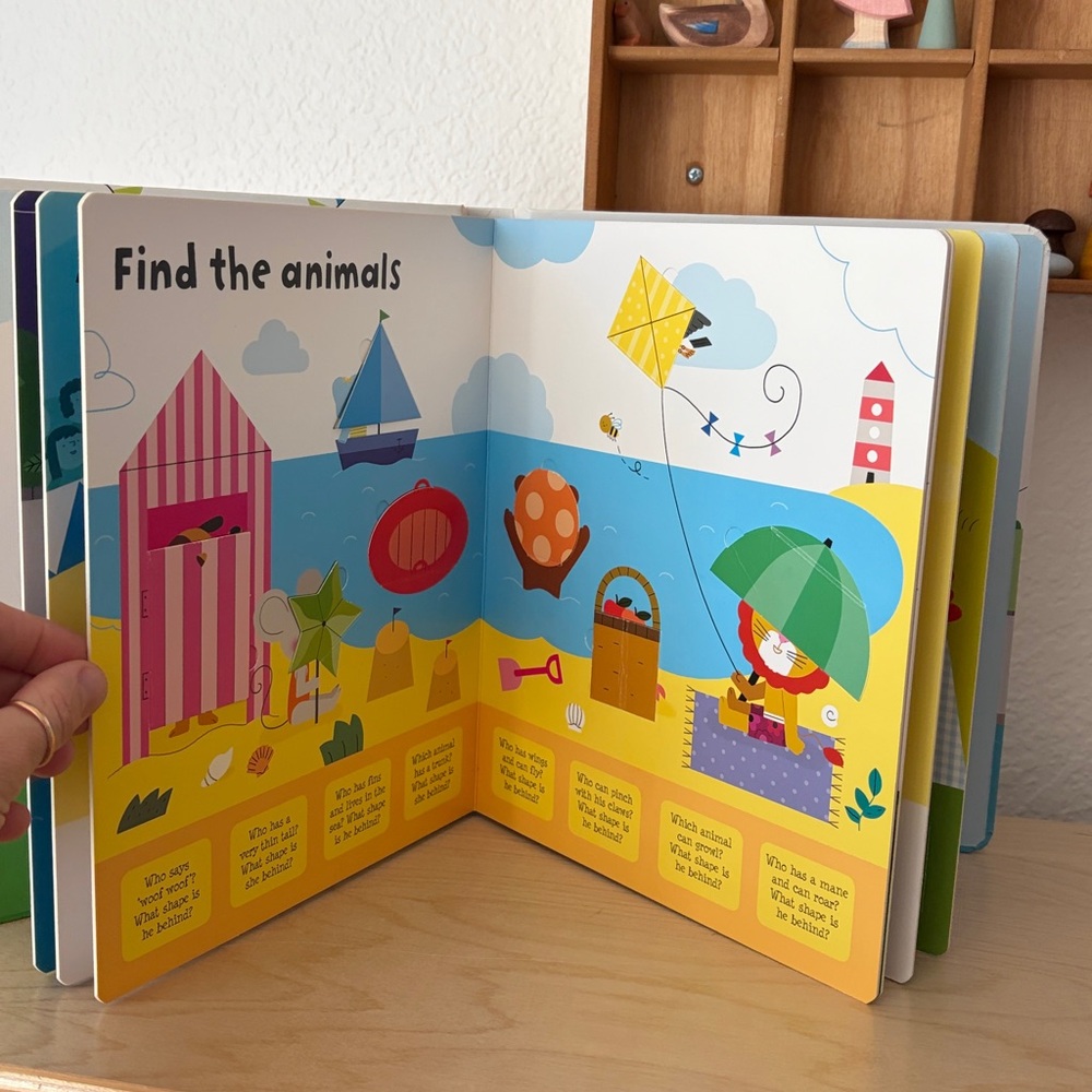 Usborne Lift-the-flap Shapes Board Book - homeschool preschool - Picture 3 of 7